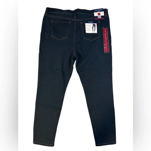Isaac Mizrahi Jeans XL High Rise Pull On Jeggings Dark Wash Skinny Stretch NWT - Picture 2 of 9